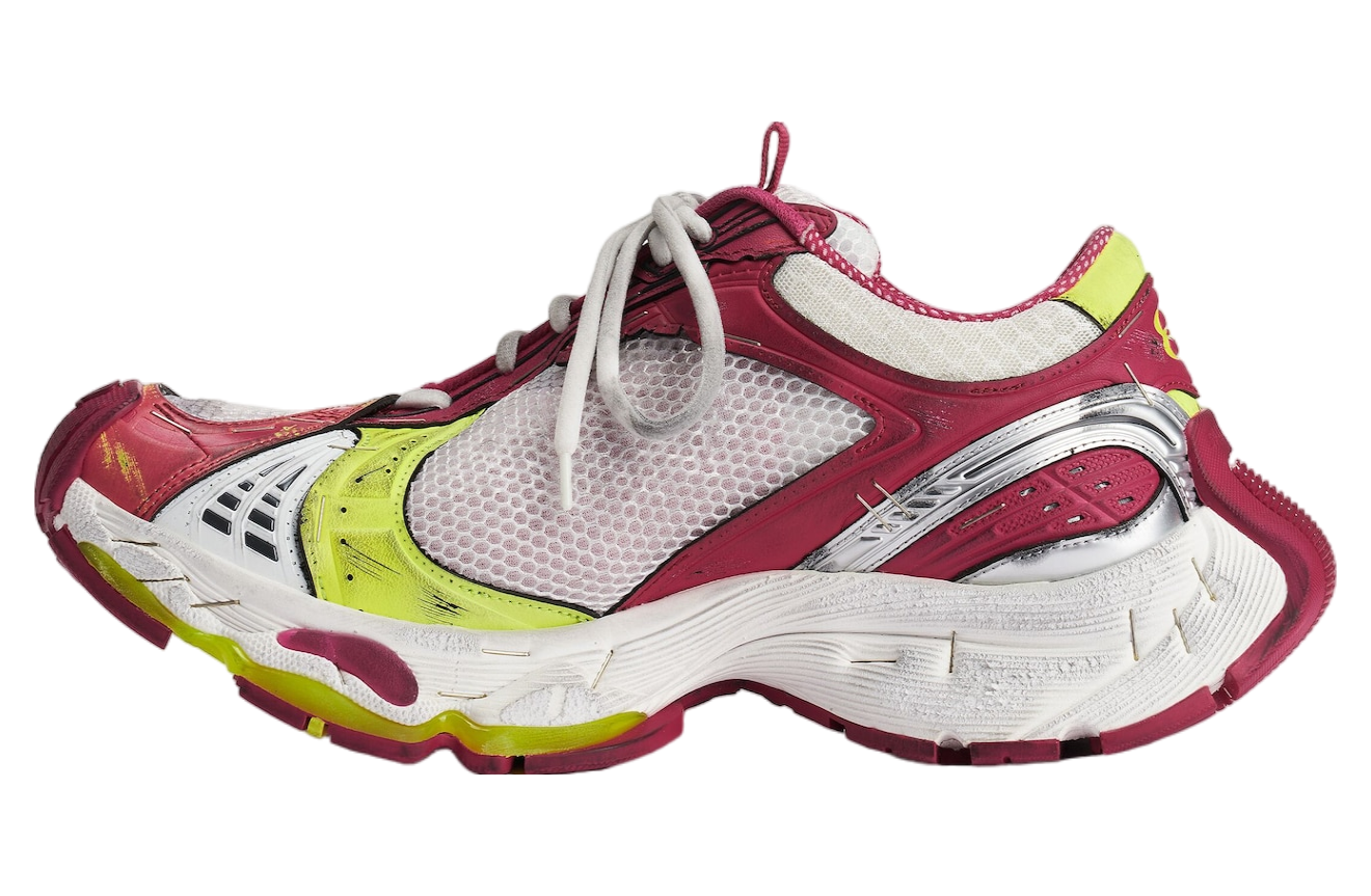 BALENCIAGA STAPLER IN WHITE / PINK