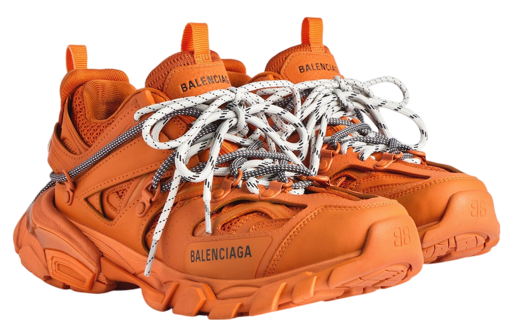 BALENCIAGA TRACK TRAIL LACES 'ORANGE / GREY'
