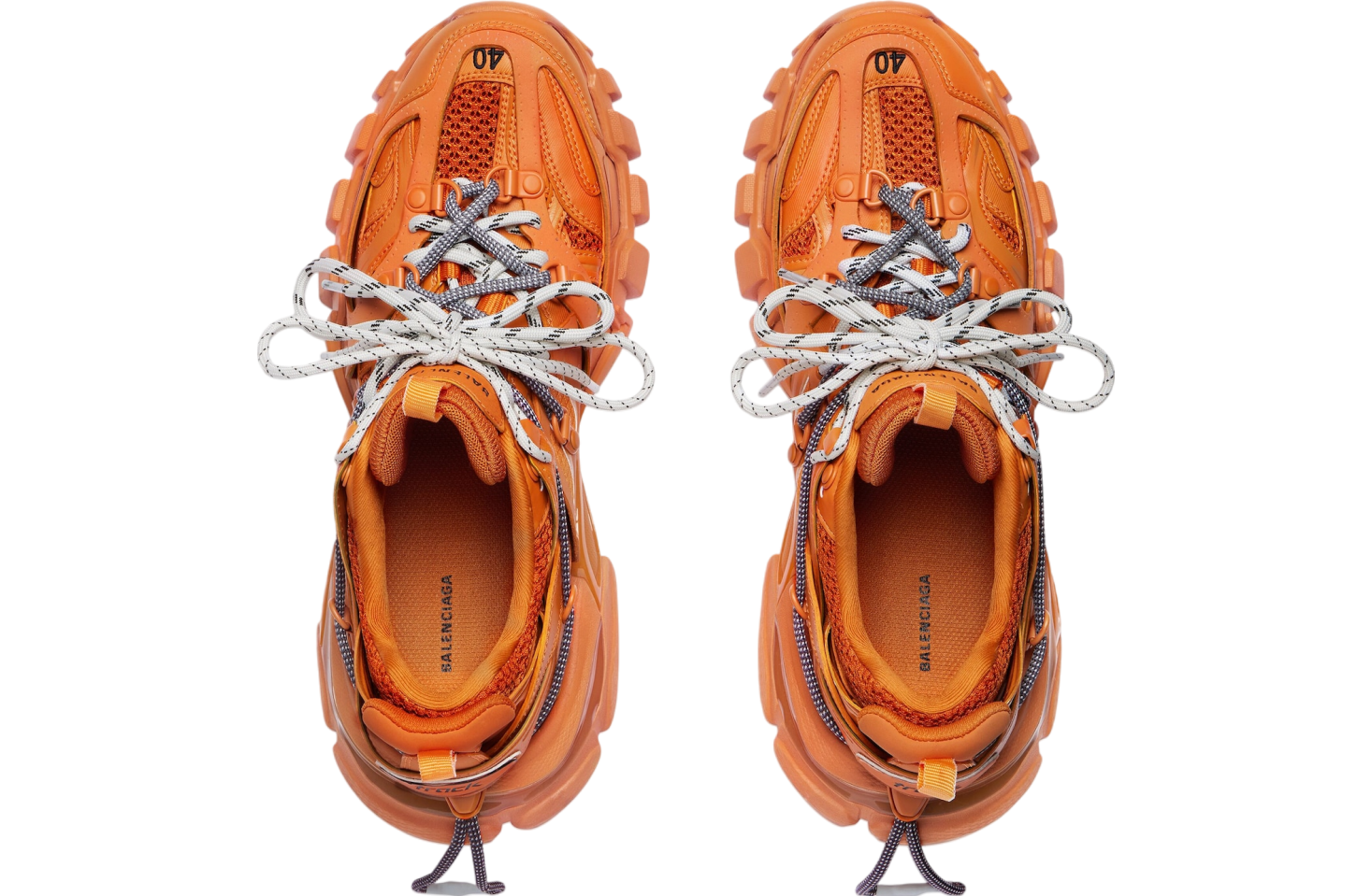 BALENCIAGA TRACK TRAIL LACES 'ORANGE / GREY'