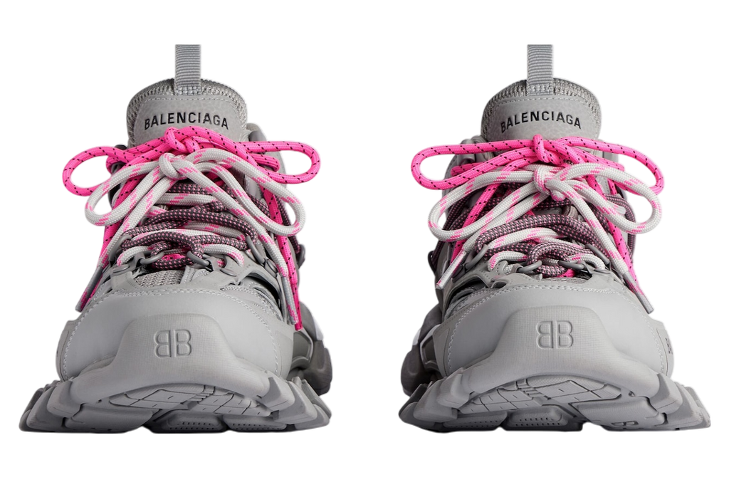 BALENCIAGA TRACK TRAIL LACES 'GREY / PINK'