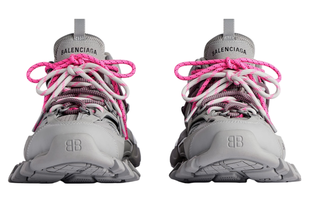 BALENCIAGA TRACK TRAIL LACES 'GREY / PINK'