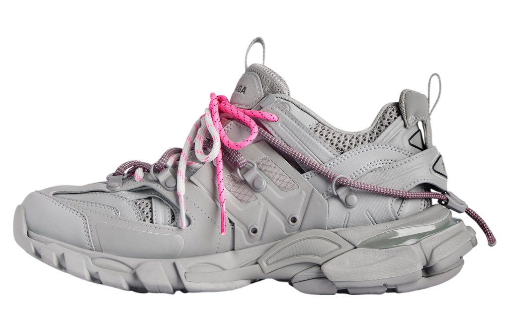BALENCIAGA TRACK TRAIL LACES 'GREY / PINK'