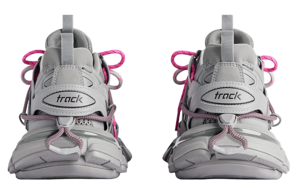 BALENCIAGA TRACK TRAIL LACES 'GREY / PINK'