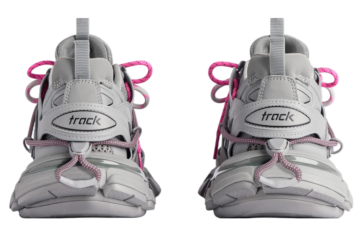 BALENCIAGA TRACK TRAIL LACES 'GREY / PINK'