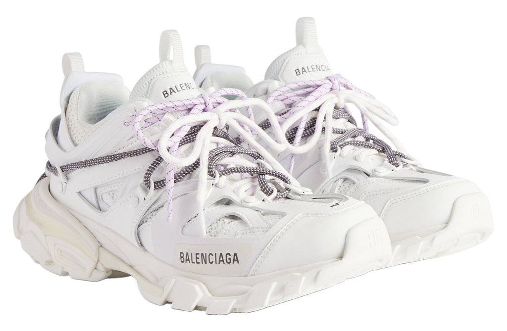 BALENCIAGA TRACK TRAIL LACES 'WHITE / LILAC'