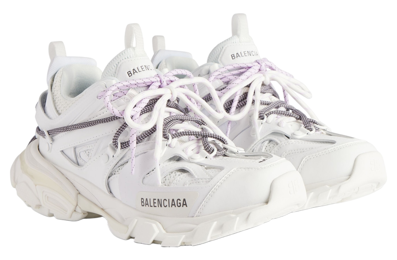 BALENCIAGA TRACK TRAIL LACES 'WHITE / LILAC'