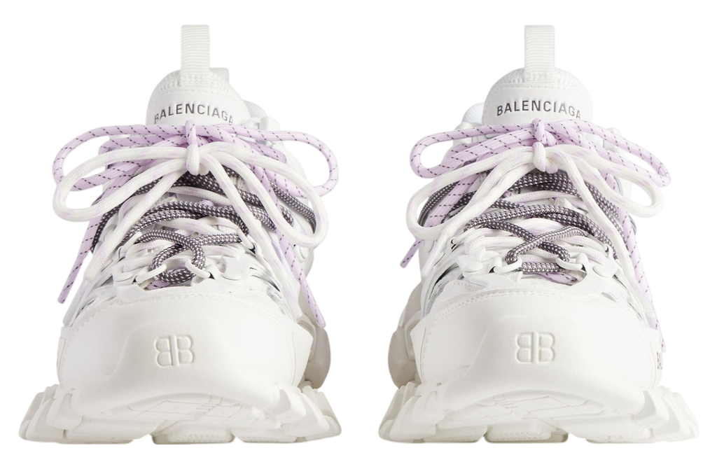 BALENCIAGA TRACK TRAIL LACES 'WHITE / LILAC'