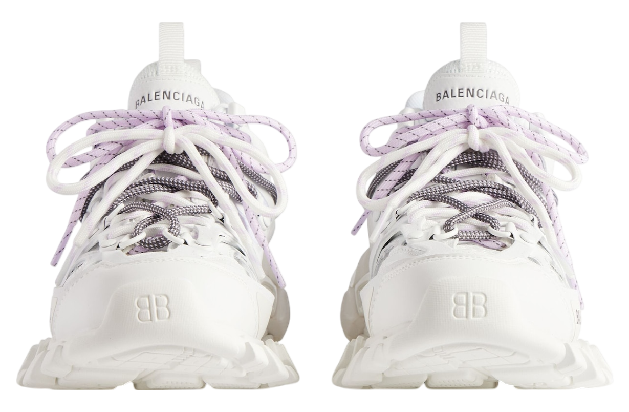 BALENCIAGA TRACK TRAIL LACES 'WHITE / LILAC'