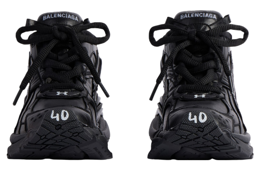 BALENCIAGA UNDER ARMOUR RUNNER RIPSTOP IN BLACK