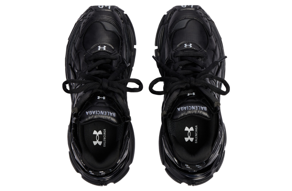 BALENCIAGA UNDER ARMOUR RUNNER RIPSTOP IN BLACK