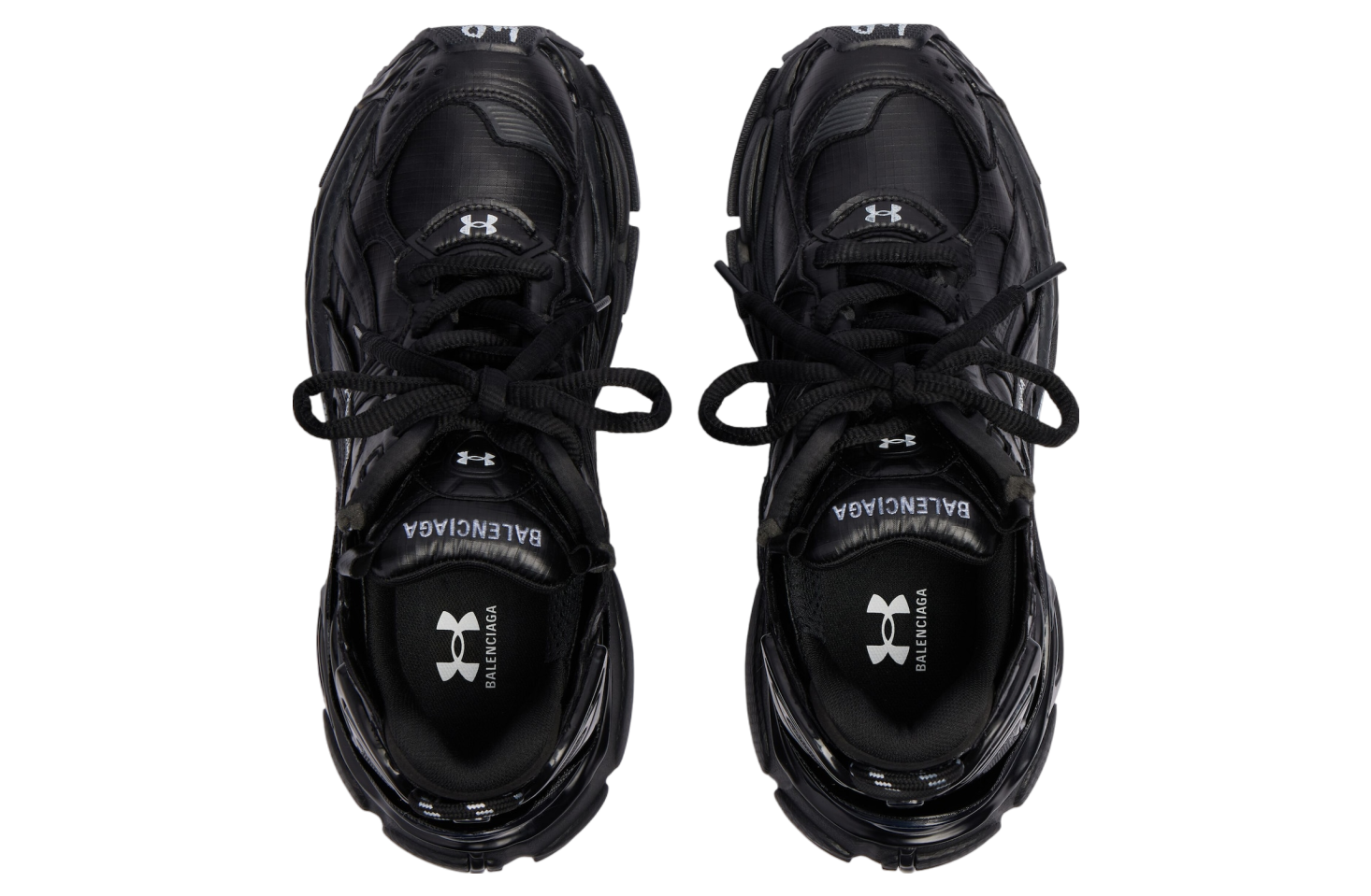 BALENCIAGA UNDER ARMOUR RUNNER RIPSTOP IN BLACK