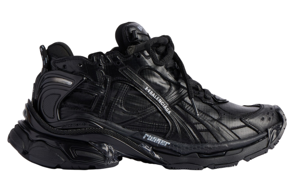 BALENCIAGA UNDER ARMOUR RUNNER RIPSTOP IN BLACK