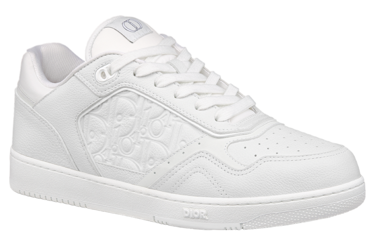 DIOR B27 LOW WHITE GRAINED CALFSKIN / WHITE GRAVITY LEATHER