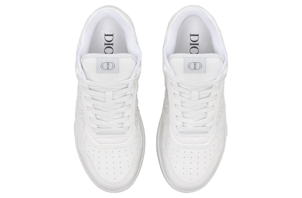DIOR B27 LOW WHITE GRAINED CALFSKIN / WHITE GRAVITY LEATHER
