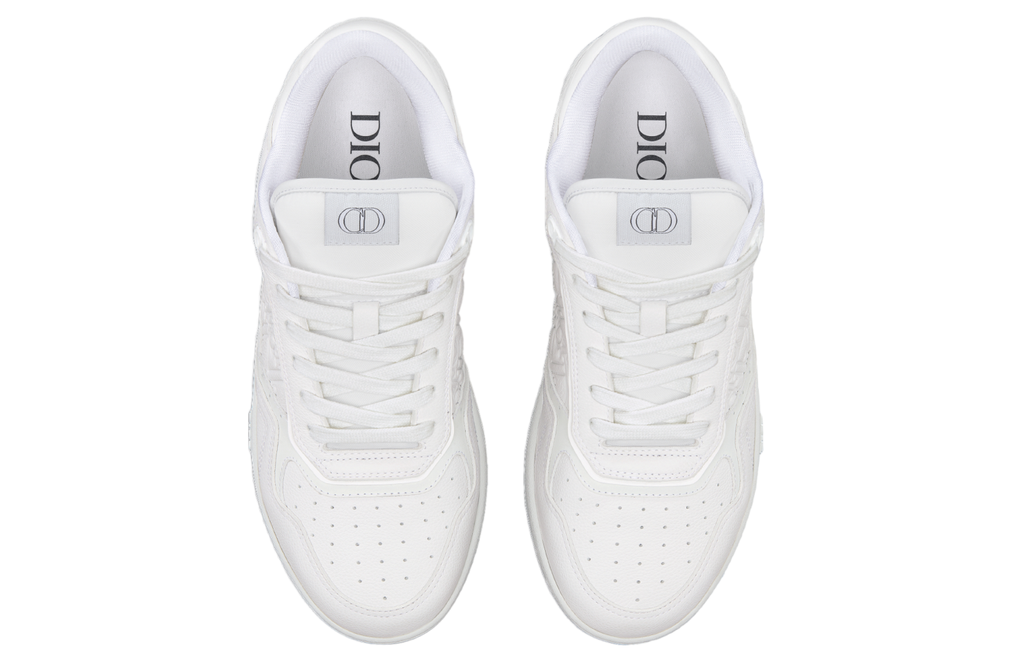 DIOR B27 LOW WHITE GRAINED CALFSKIN / WHITE GRAVITY LEATHER