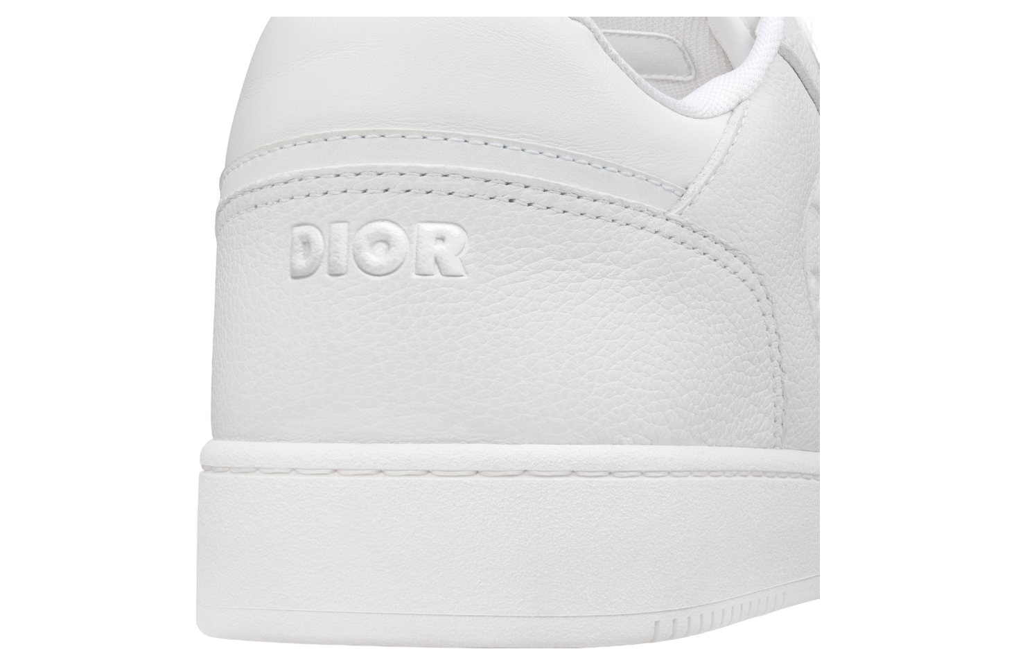 DIOR B27 LOW WHITE GRAINED CALFSKIN / WHITE GRAVITY LEATHER
