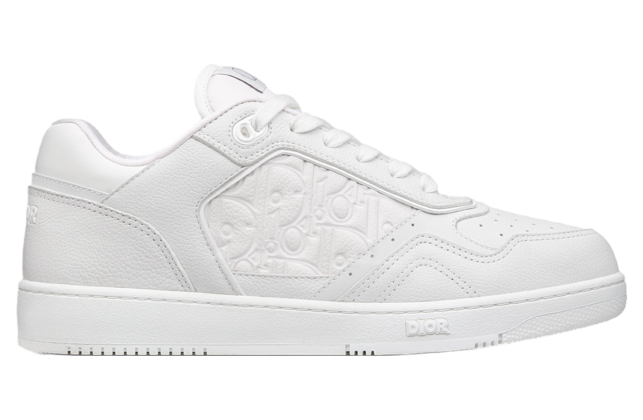 DIOR B27 LOW WHITE GRAINED CALFSKIN / WHITE GRAVITY LEATHER