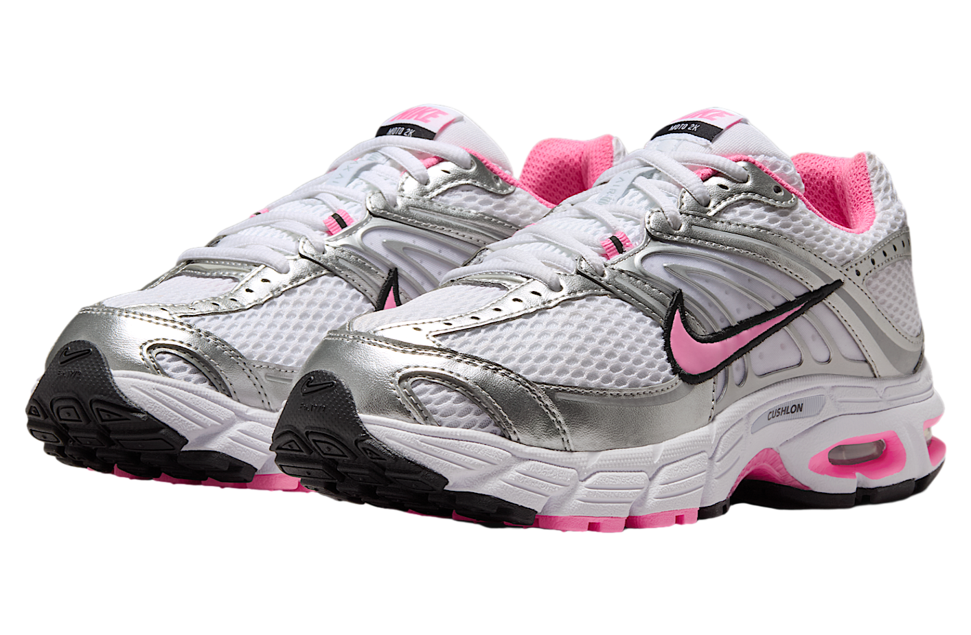 NIKE AIR MAX MOTO 2K WMNS “WHITE / METALLIC SILVER / PINK SPELL”