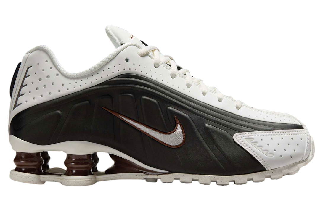 NIKE SHOX R4 SAIL / BLACK / FAUNA BROWN