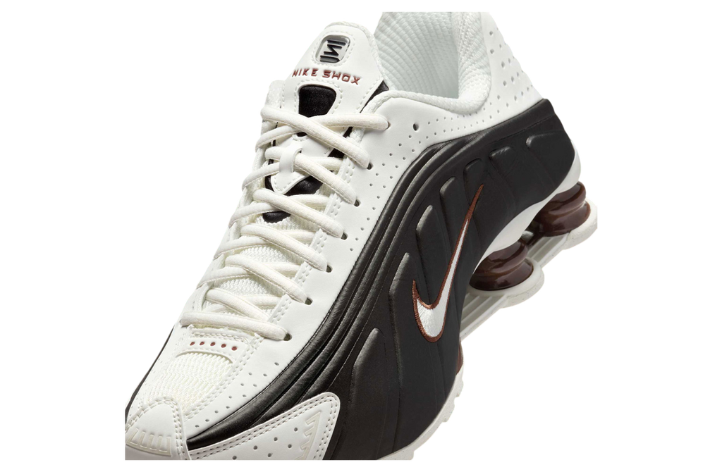 NIKE SHOX R4 SAIL / BLACK / FAUNA BROWN