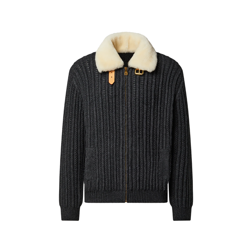 LOUIS VUITTON CASHMERE-WOOL BLOUSON
