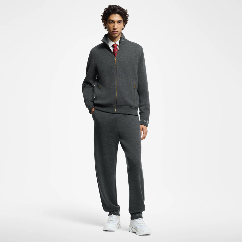 LOUIS VUITTON DOUBLE FACE KNIT WOOL TRAVEL BLOUSON