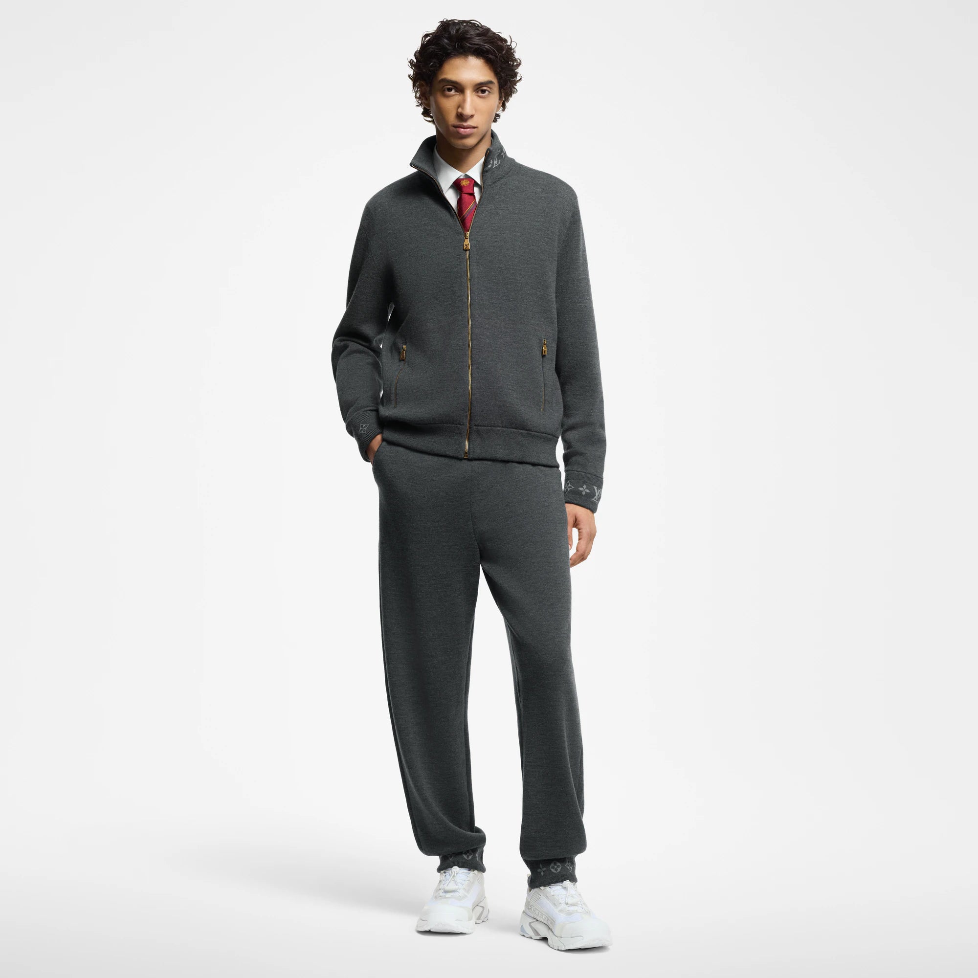 LOUIS VUITTON DOUBLE FACE KNIT WOOL TRAVEL BLOUSON