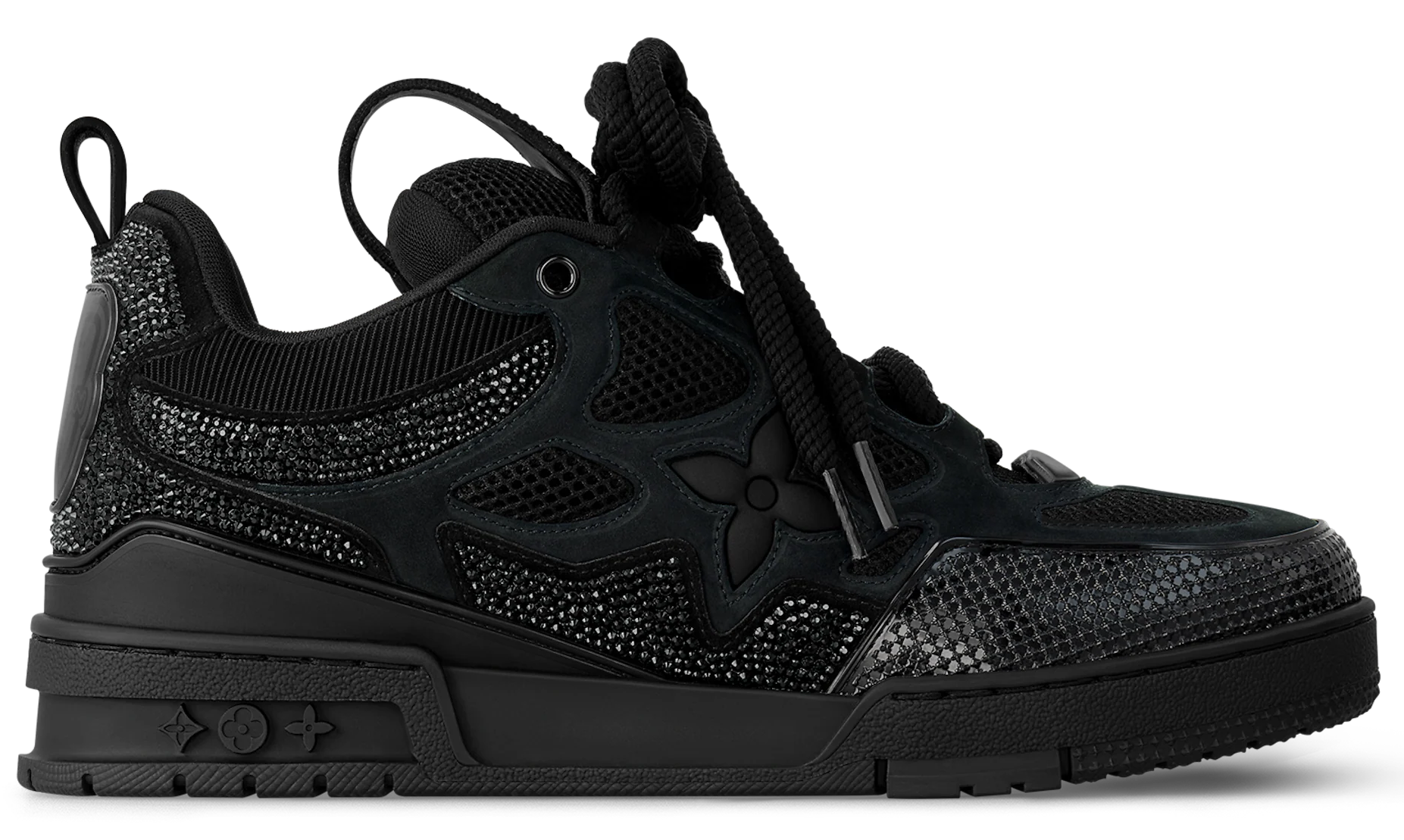 LOUIS VUITTON SKATE SNEAKER X SWAROVSKI™ IN ALL BLACK