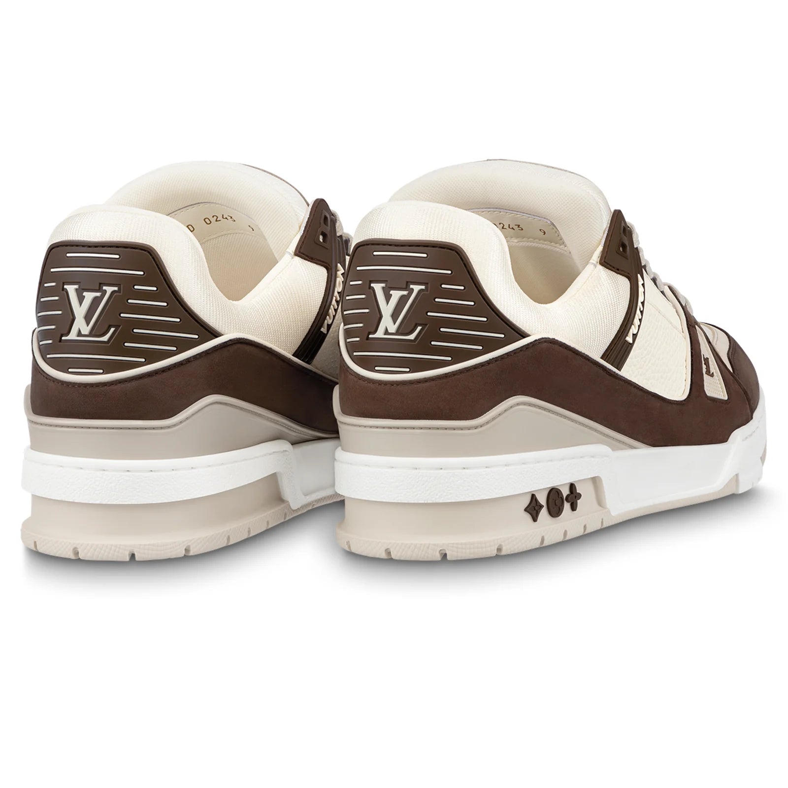 LOUIS VUITTON LV TRAINER CALF LEATHER MOKA SNEAKER