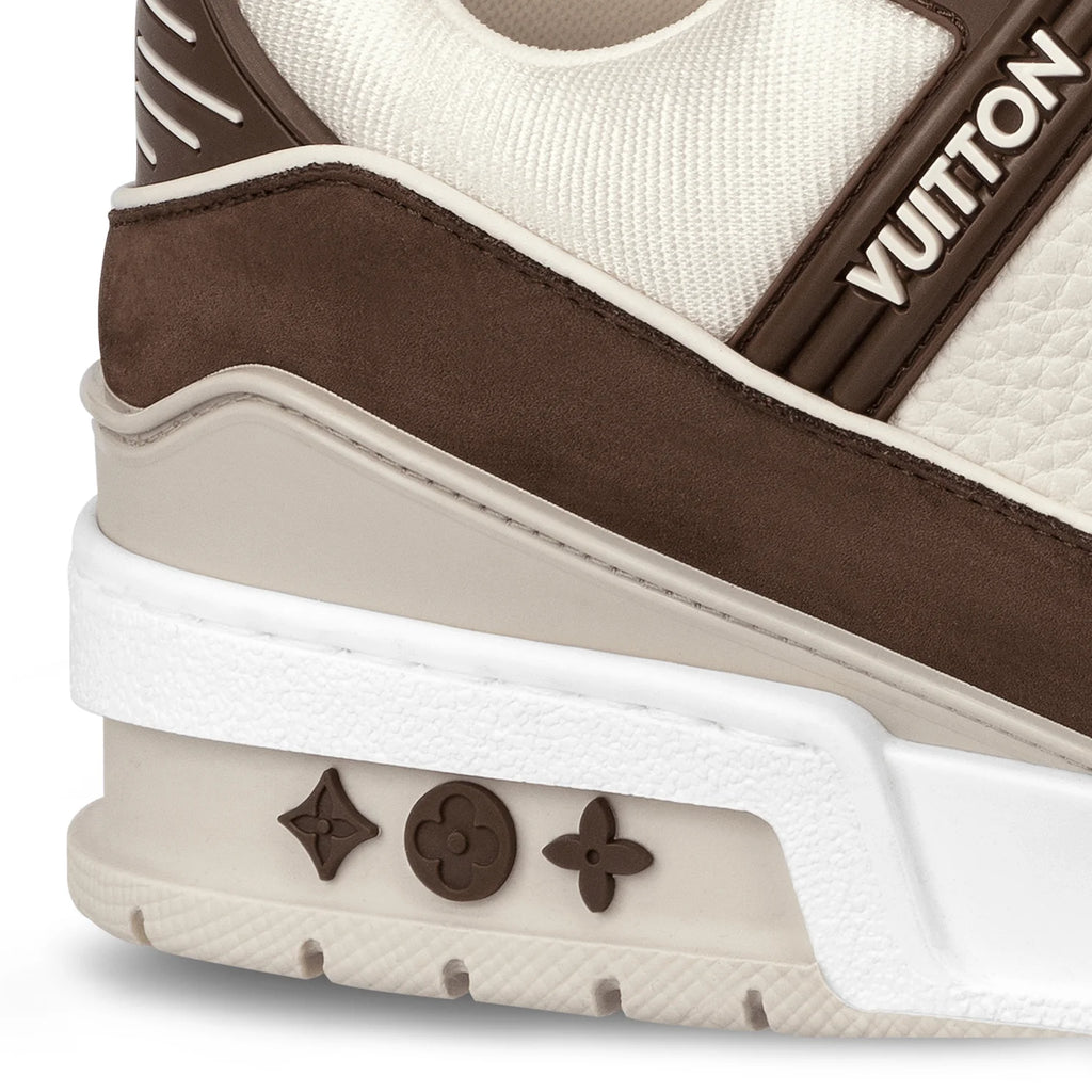 LOUIS VUITTON LV TRAINER CALF LEATHER MOKA SNEAKER