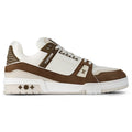 LOUIS VUITTON LV TRAINER CALF LEATHER MOKA SNEAKER