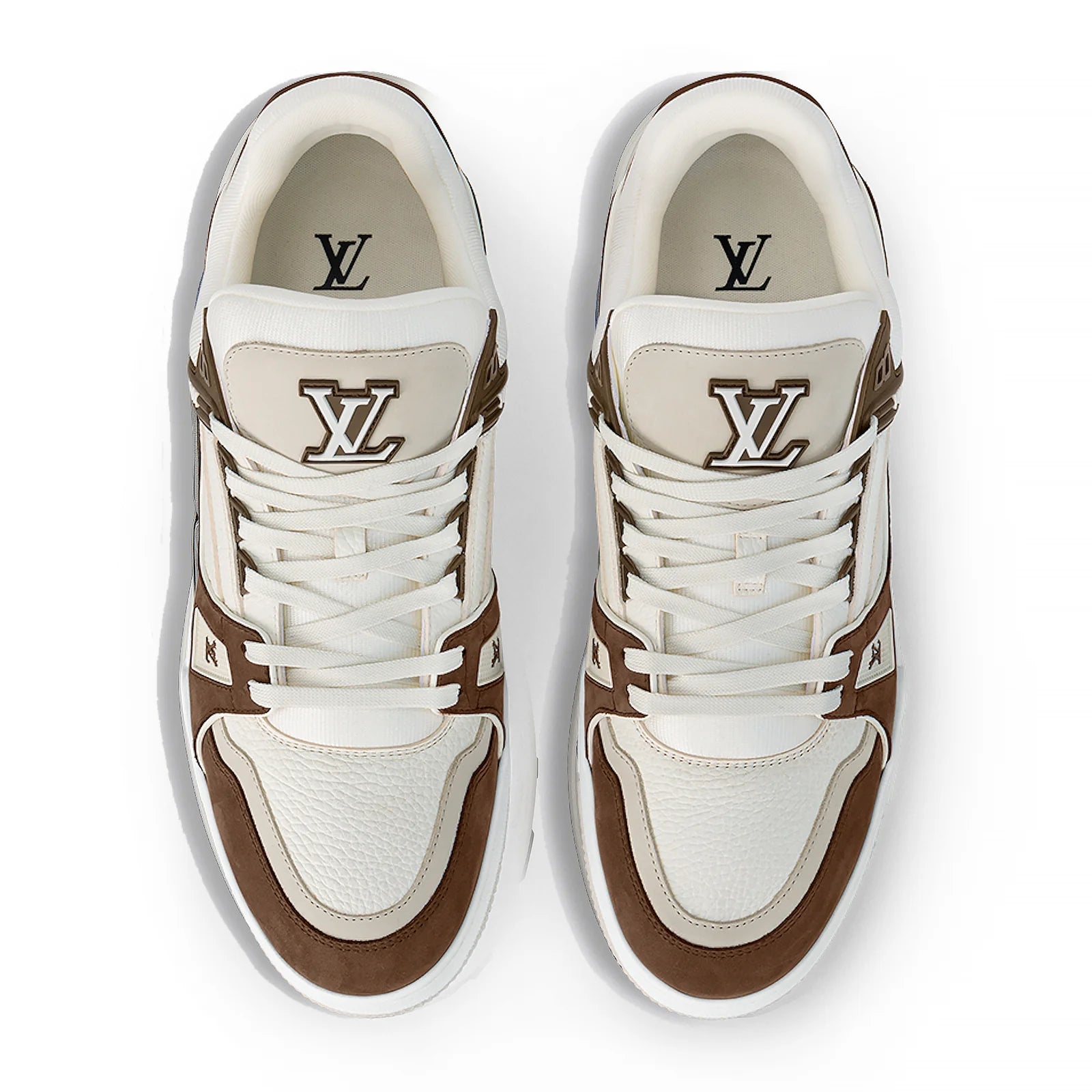 LOUIS VUITTON LV TRAINER CALF LEATHER MOKA SNEAKER