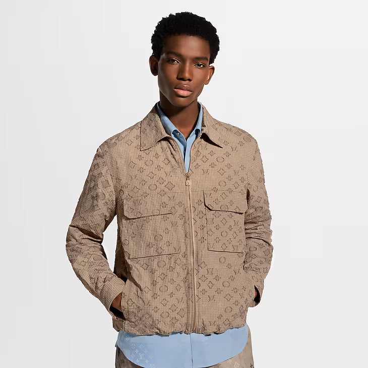 LOUIS VUITTON MONOGRAM RIPSTOP ZIPPERED OVERSHIRT