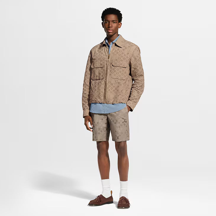 LOUIS VUITTON MONOGRAM RIPSTOP ZIPPERED OVERSHIRT