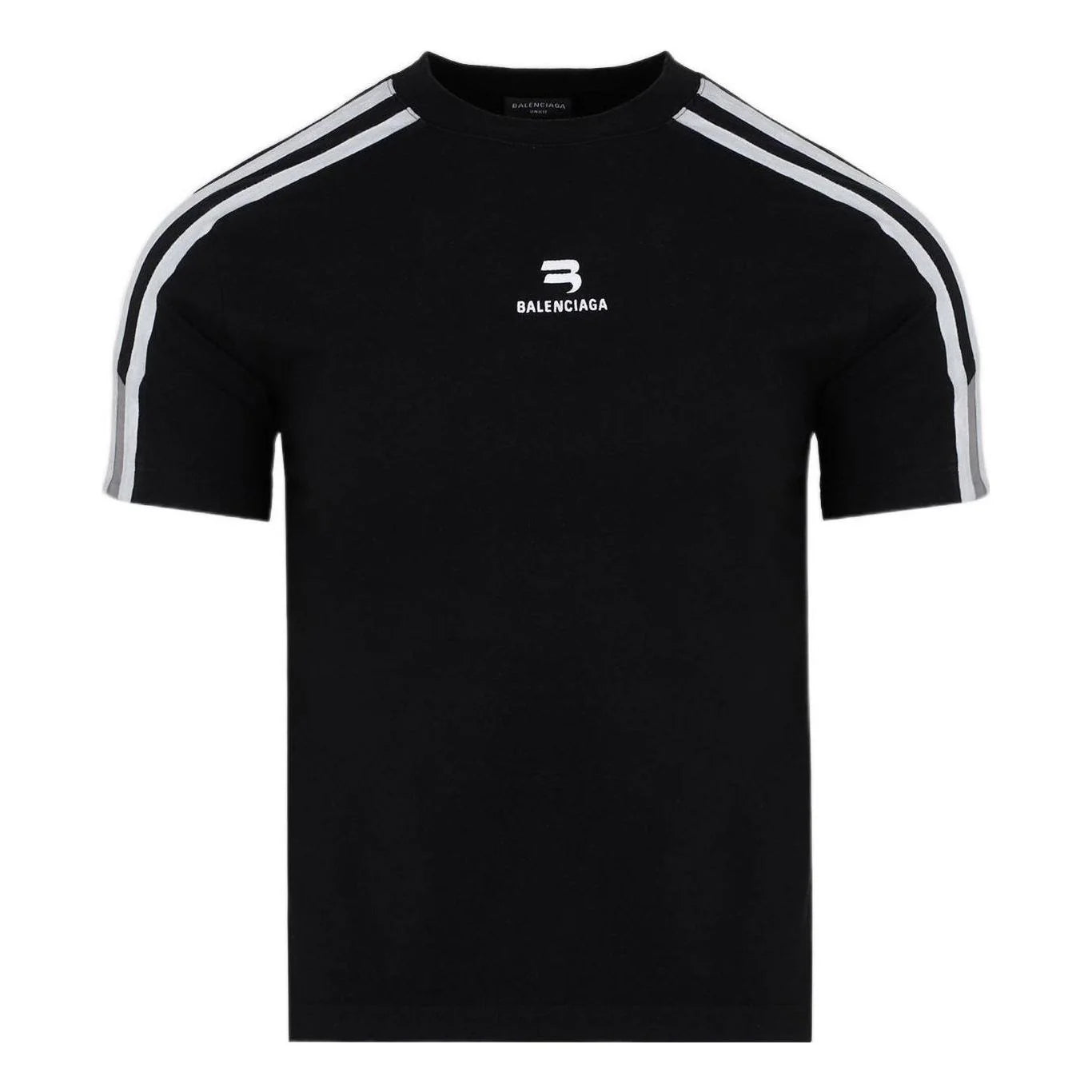 BALENCIAGA SPORTY B SHRUNK T-SHIRT 'BLACK WHITE'