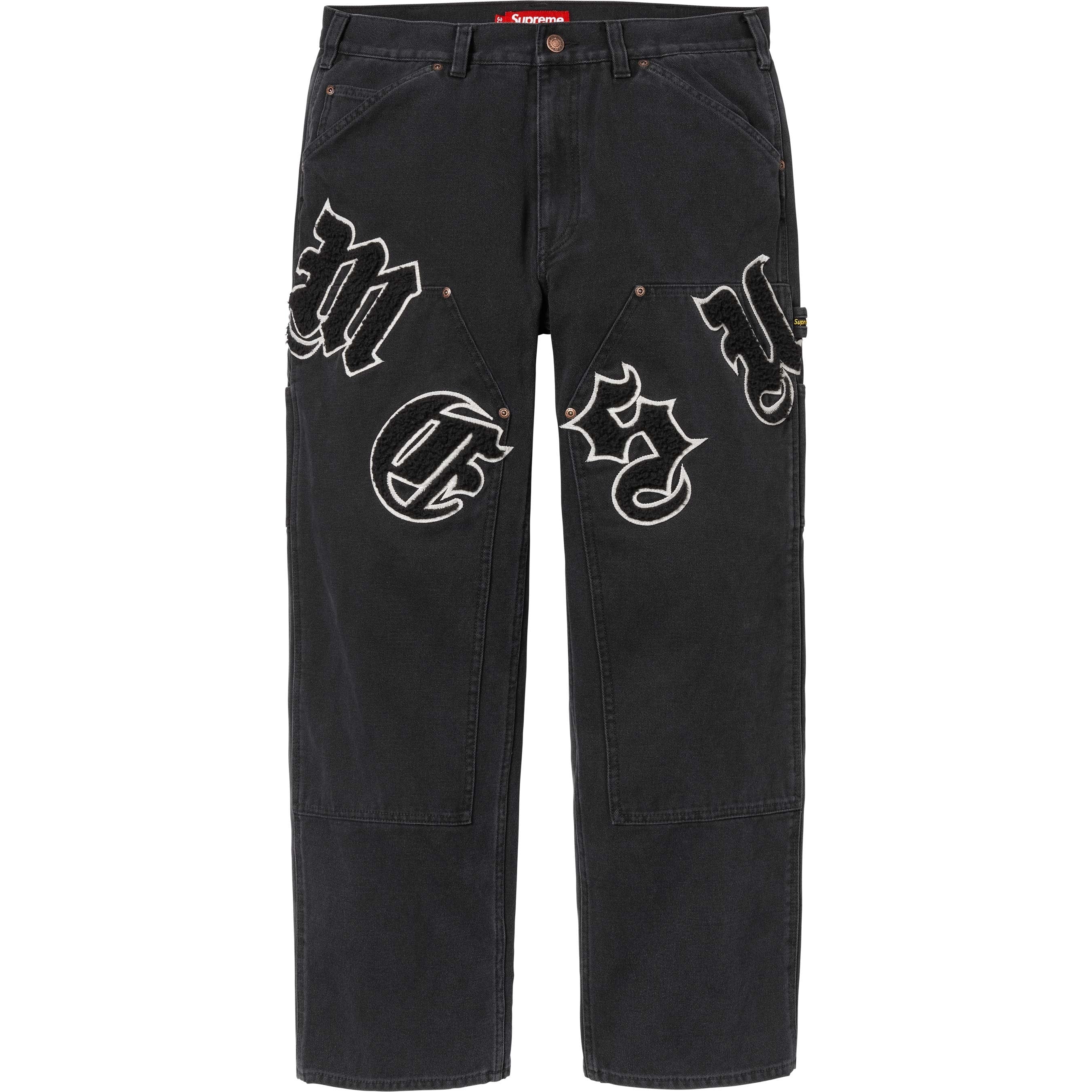 SUPREME OLD ENGLISH CANVAS DOUBLE KNEE PAINTER PANT