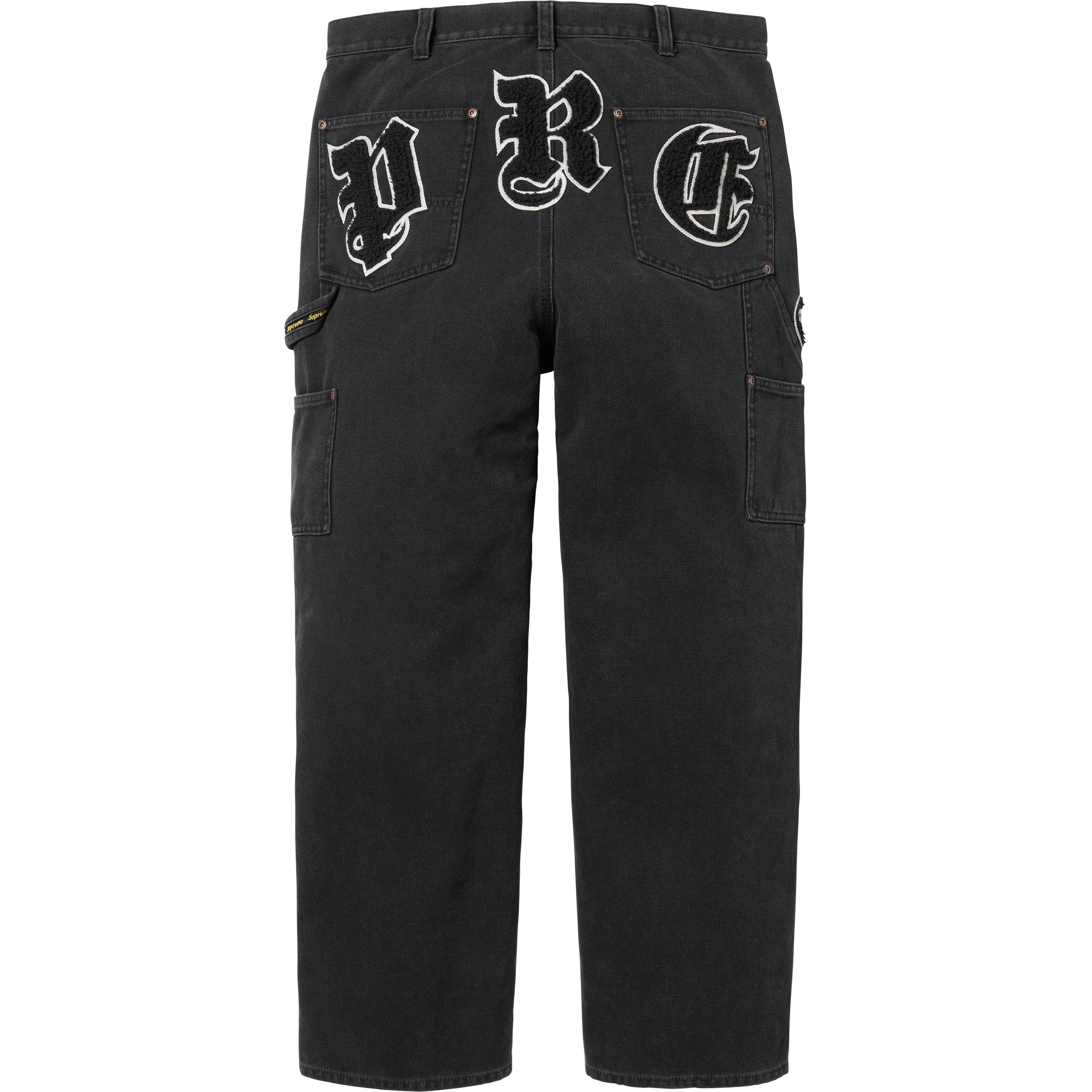 SUPREME OLD ENGLISH CANVAS DOUBLE KNEE PAINTER PANT