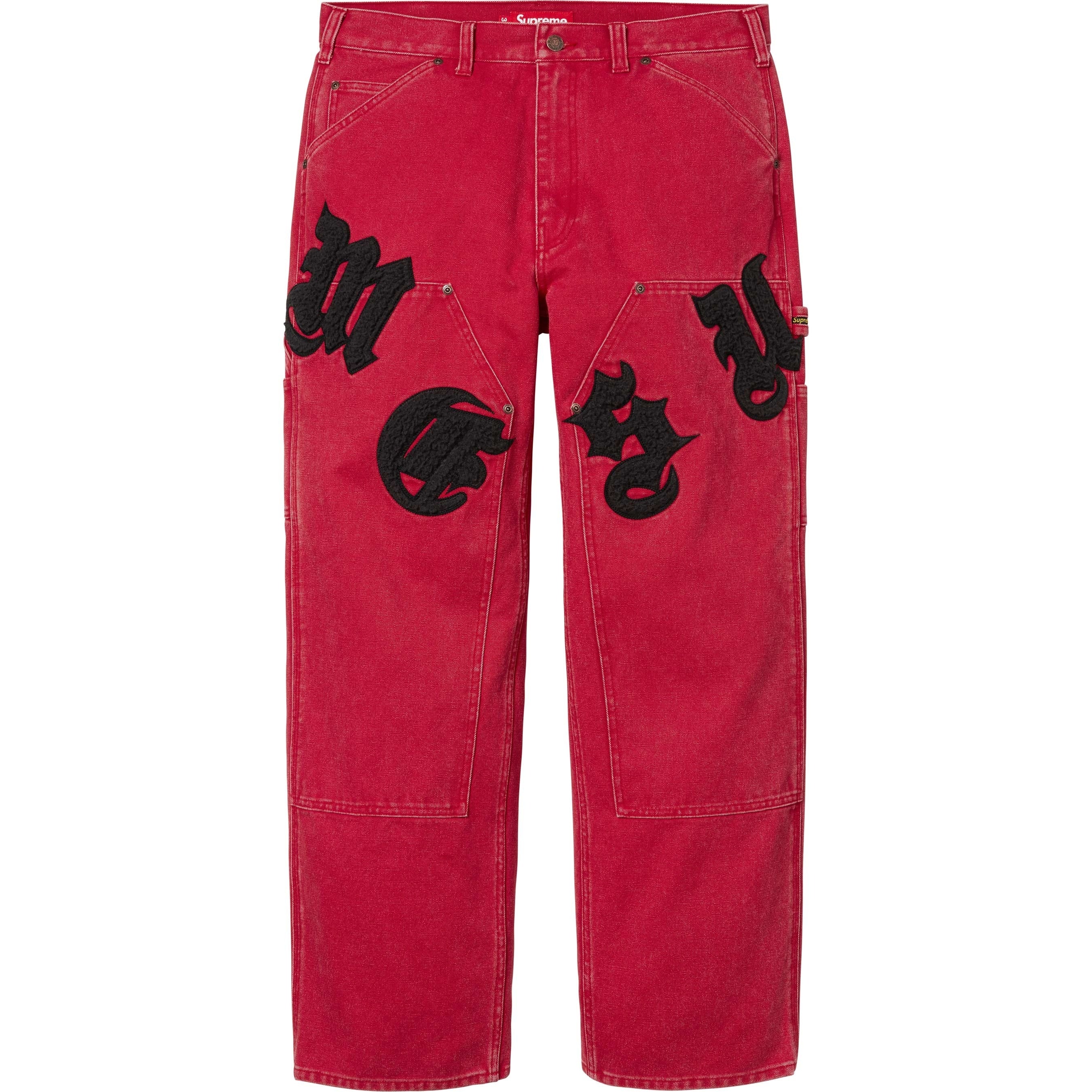 SUPREME OLD ENGLISH CANVAS DOUBLE KNEE PAINTER PANT