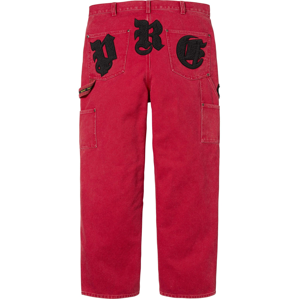 SUPREME OLD ENGLISH CANVAS DOUBLE KNEE PAINTER PANT