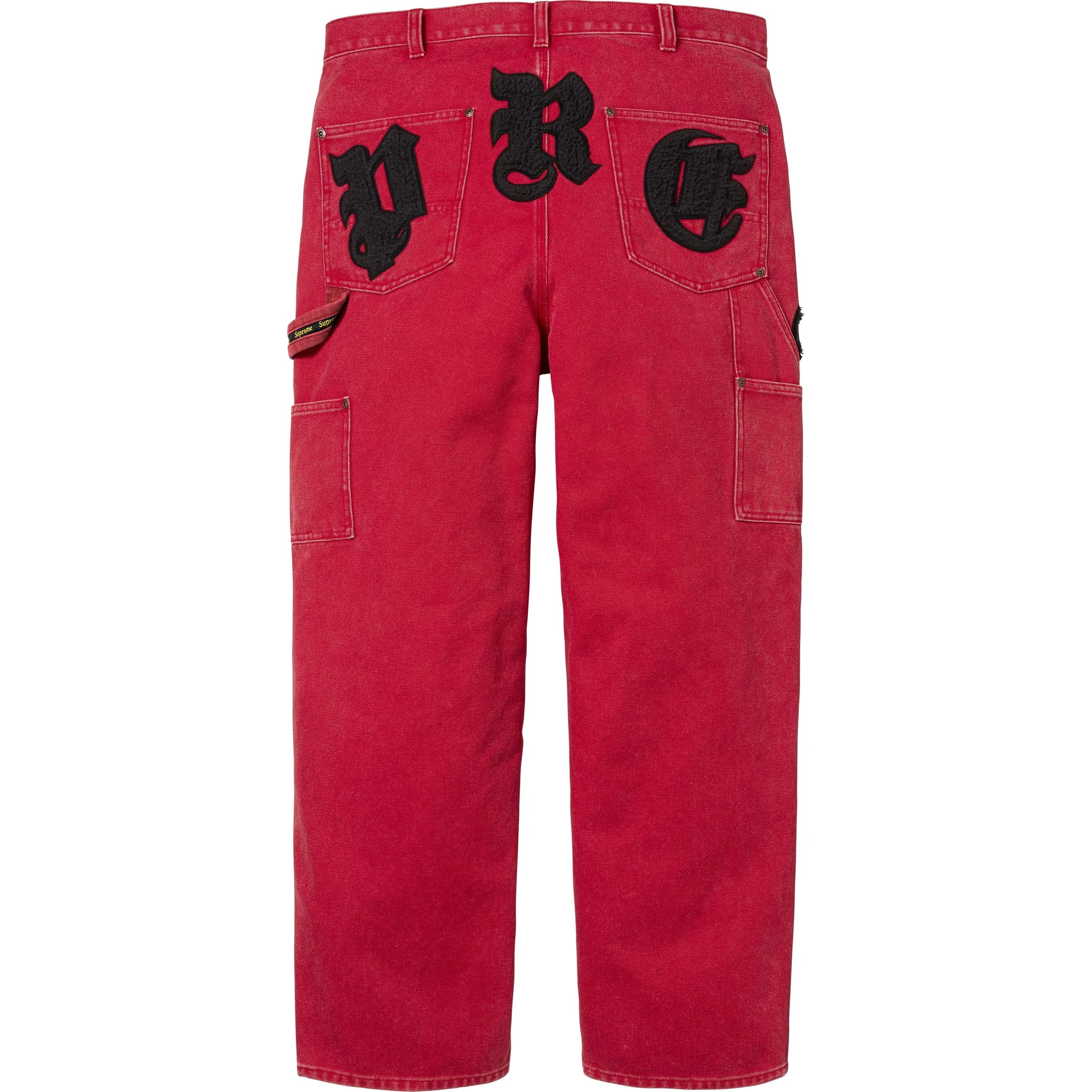 SUPREME OLD ENGLISH CANVAS DOUBLE KNEE PAINTER PANT