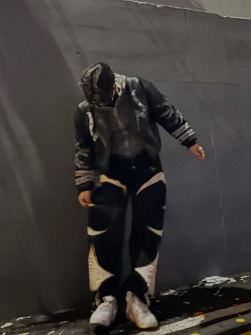 THUG CLUB TC LEATHER WASHING DENIM PANTS