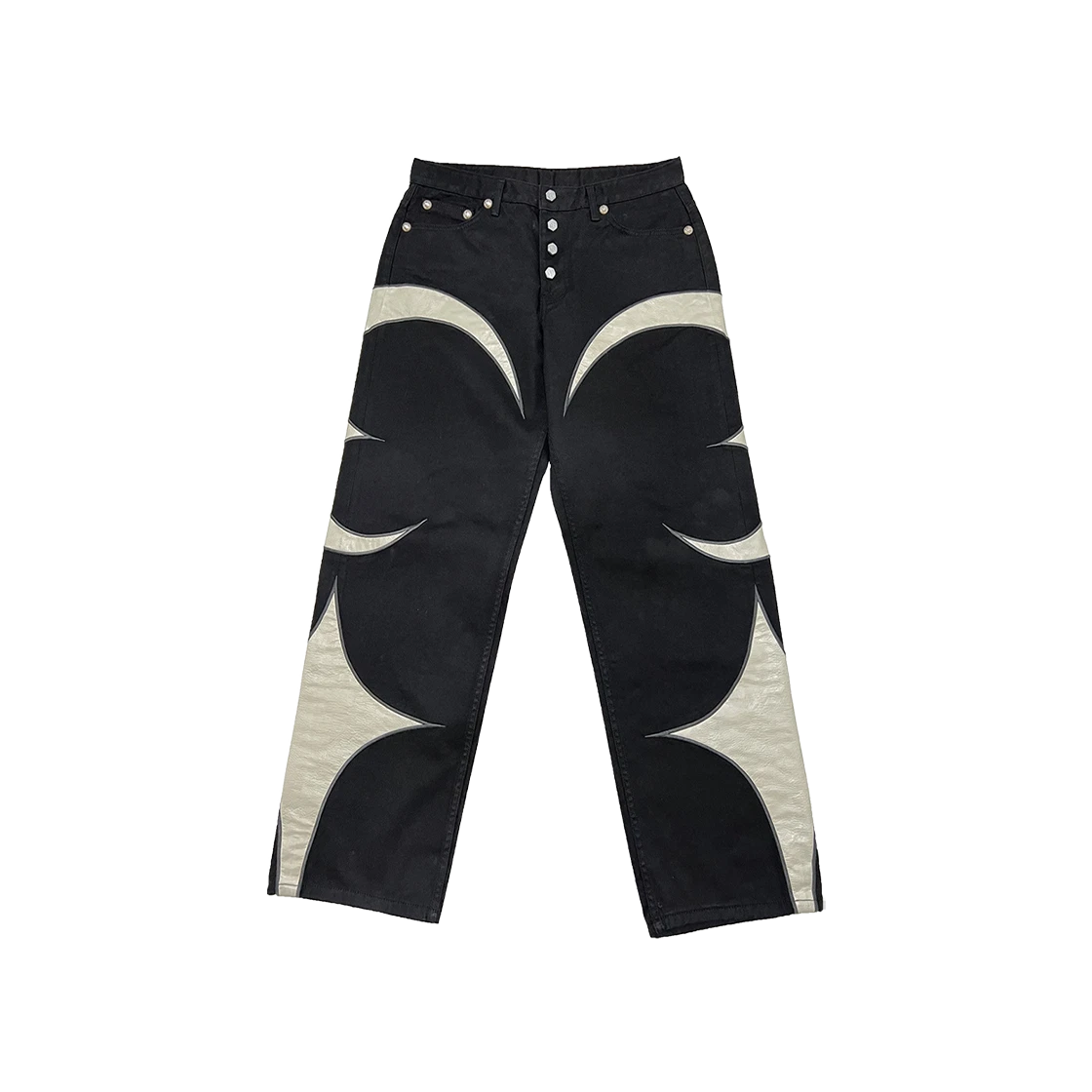 THUG CLUB TC LEATHER WASHING DENIM PANTS