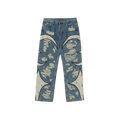 THUG CLUB TC LEATHER WASHING DENIM PANTS (WAR VER.) BLUE - 24FW