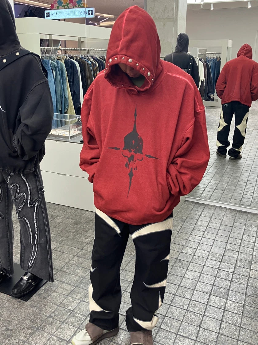 THUG CLUB TC LEATHER WASHING DENIM PANTS