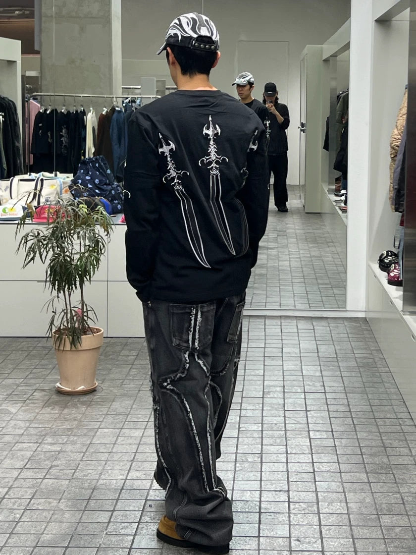 THUG CLUB TRIBAL DENIM PANTS