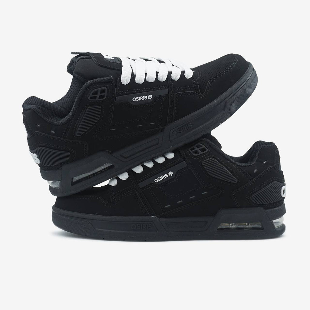 OSIRIS PERIL BLACK WHITE LACES