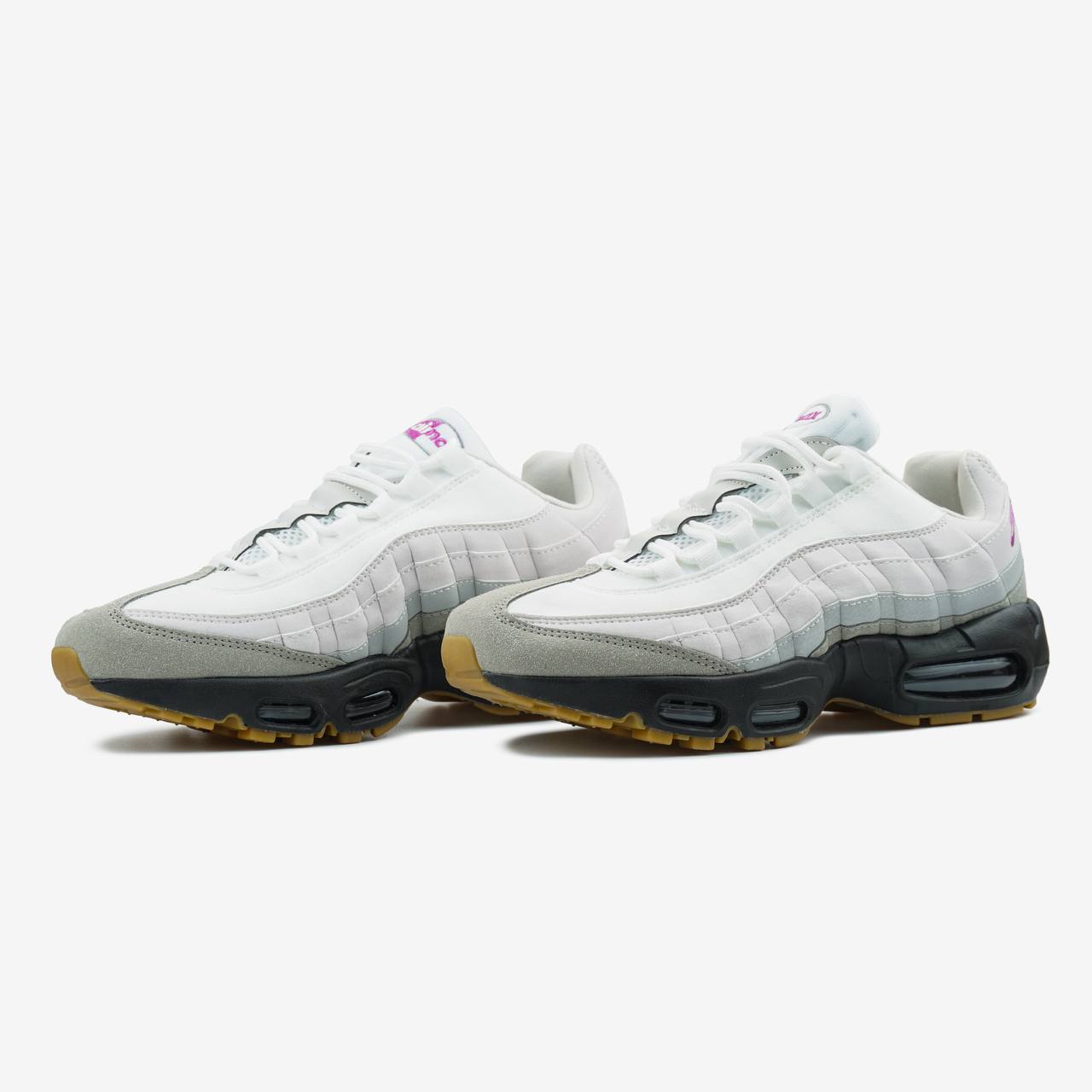 NIKE AIR MAX 95 WHITE GREY BLACK GUM