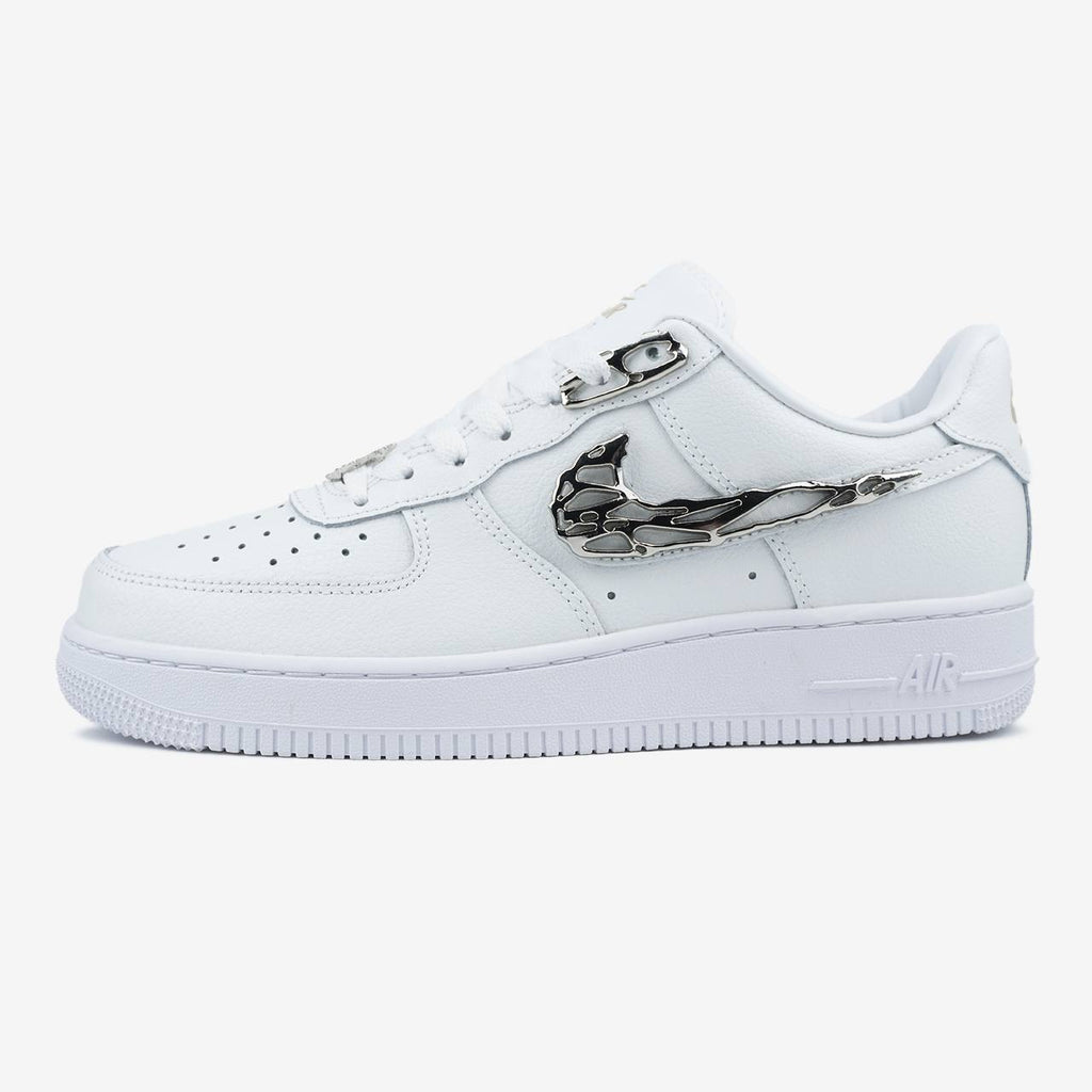 NIKE AIR FORCE 1 LOW MOLTEN METAL SILVER WHITE
