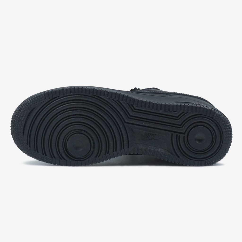 NIKE AIR FORCE 1 LOW BLACK ROPE LACES