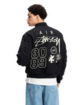 STUSSY X NIKE REVERSIBLE VARSITY JACKET MEDIUM BLACK/SAIL